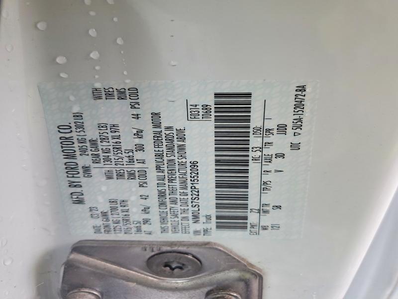 76297915 :رقم المزاد ، NM0LS7S22P1552096 vin ، 2023 Ford Transit Co مزاد بيع