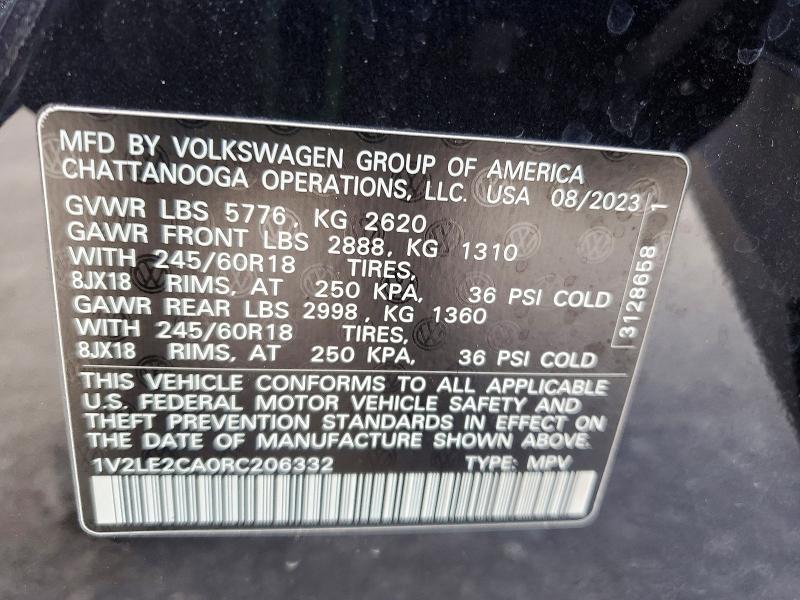 Продажа на аукционе авто 2024 Volkswagen Atlas Cross Sport, vin: 1V2LE2CA0RC206332, номер лота: 76133415