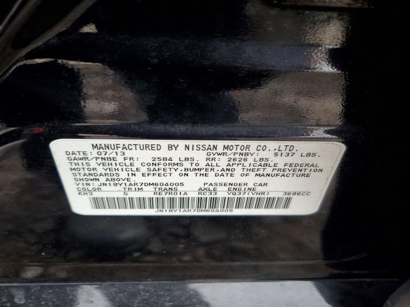 Aukcja sprzedaży 2013 Infiniti M37, vin: JN1BY1AR7DM604005, numer aukcji: 76248165