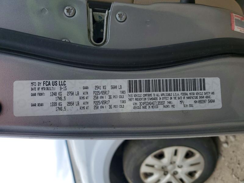 Aukcja sprzedaży 2016 Dodge Journey, vin: 3C4PDDAG4GT135937, numer aukcji: 78811905