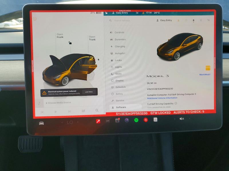 Продажа на аукционе авто 2023 Tesla Model 3, vin: 5YJ3E1EA0PF563230, номер лота: 77557595