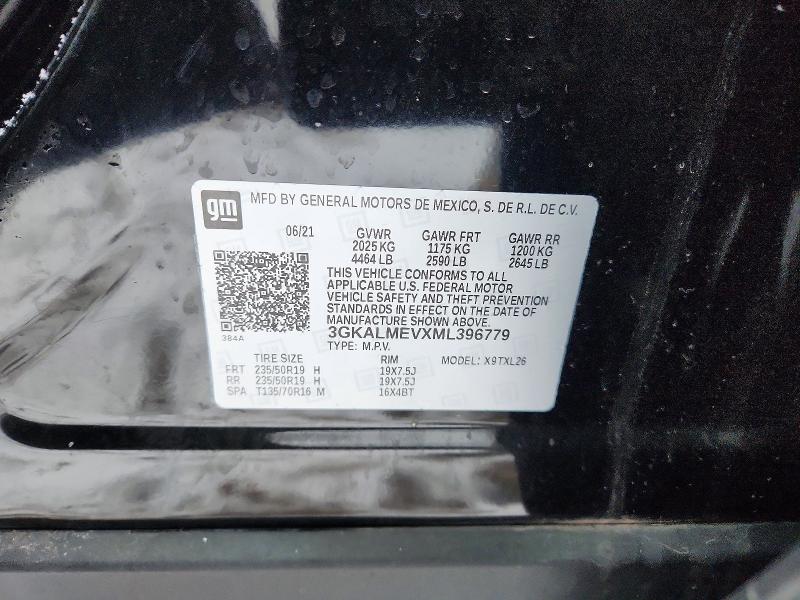 Aukcja sprzedaży 2021 Gmc Terrain, vin: 3GKALMEVXML396779, numer aukcji: 77677385
