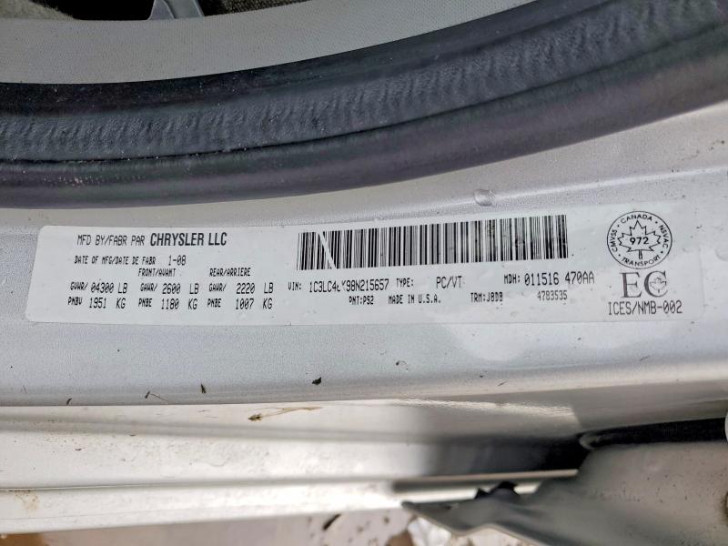 Продажа на аукционе авто 2008 Chrysler Sebring, vin: 1C3LC46K98N215657, номер лота: 77450895