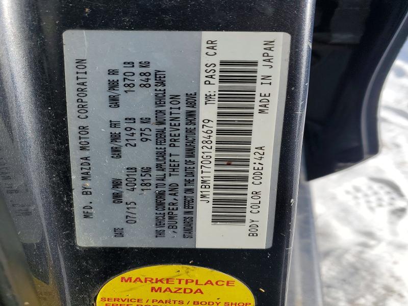 Aukcja sprzedaży 2016 Mazda 3, vin: JM1BM1T70G1284679, numer aukcji: 75871595