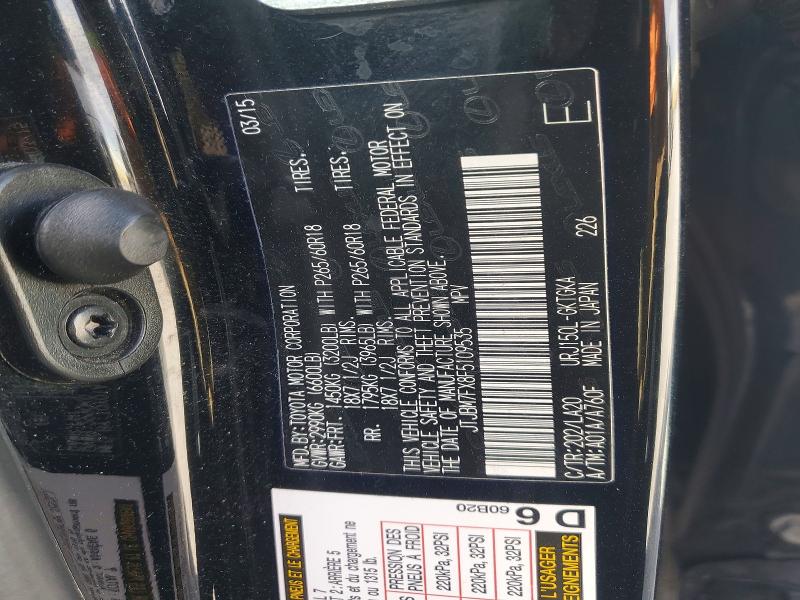Aukcja sprzedaży 2015 Lexus Gx, vin: JTJBM7FX8F5109535, numer aukcji: 76958375