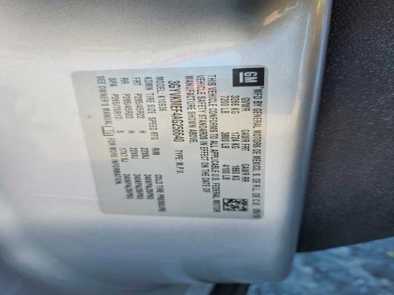 Aukcja sprzedaży 2010 Cadillac Escalade, vin: 3GYVKMEF4AG256640, numer aukcji: 78664695