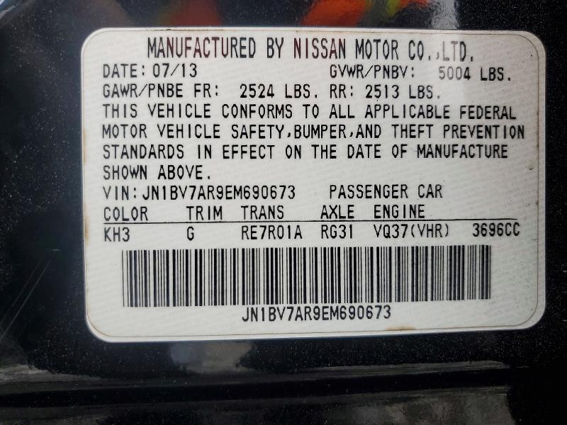 Продаж на аукціоні авто 2014 Infiniti Q50, vin: JN1BV7AR9EM690673, номер лоту: 77287315