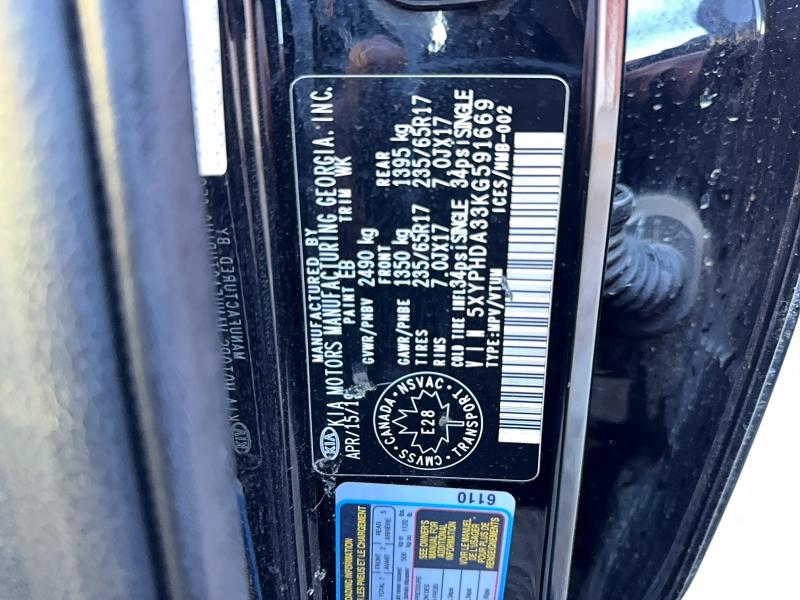 Продажа на аукционе авто 2019 Kia Sorento Ex, vin: 5XYPHDA33KG591669, номер лота: 77226245