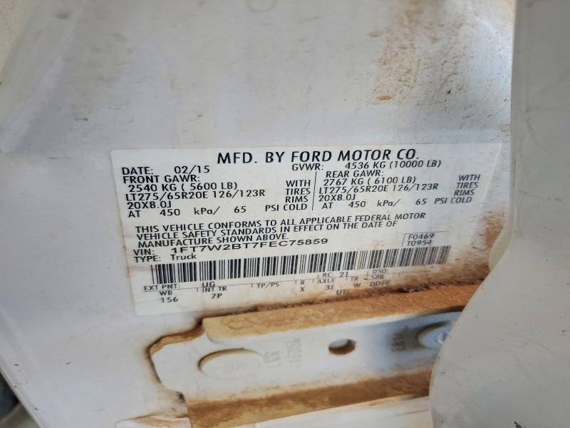 Продажа на аукционе авто 2015 Ford F250, vin: 1FT7W2BT7FEC75859, номер лота: 77686935
