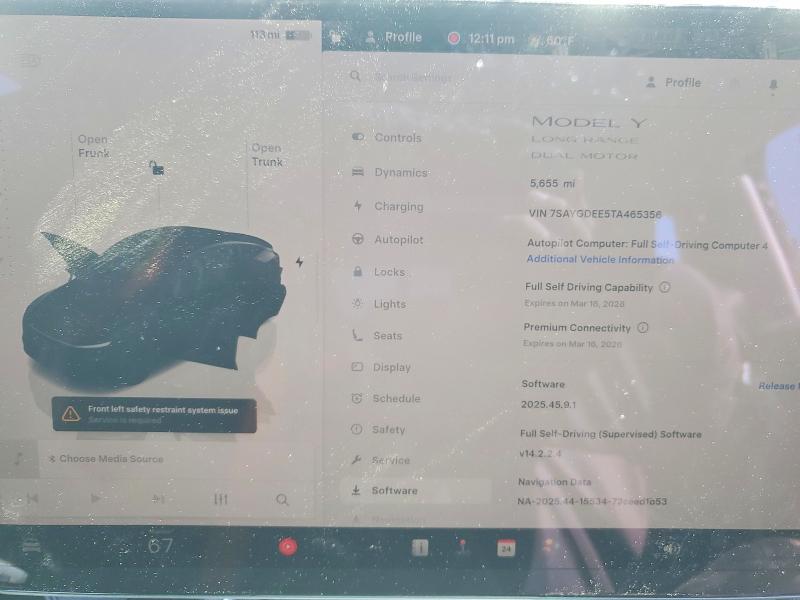 Продажа на аукционе авто 2026 Tesla Model Y, vin: 7SAYGDEE5TA465356, номер лота: 78606835