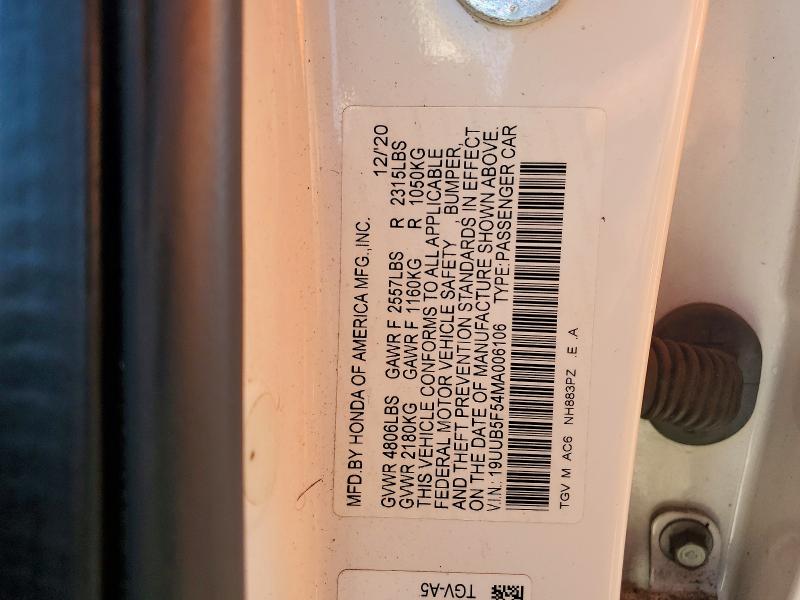 Продаж на аукціоні авто 2021 Acura Tlx, vin: 19UUB5F54MA006106, номер лоту: 78359615
