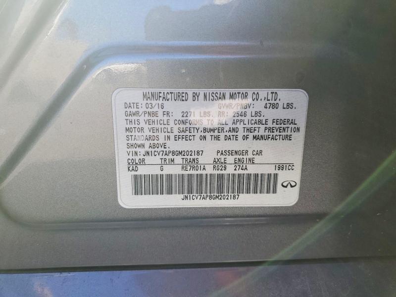 Продаж на аукціоні авто 2016 Infiniti Q50 Base, vin: JN1CV7AP8GM202187, номер лоту: 76469575