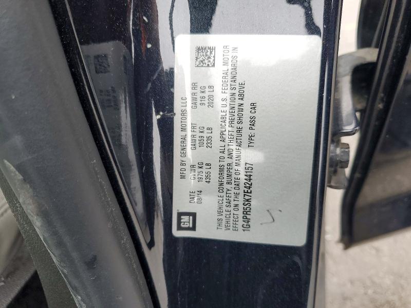 79264295 :رقم المزاد ، 1G4PR5SK7E4244157 vin ، 2014 Buick Verano مزاد بيع