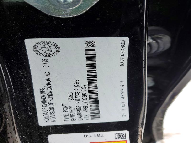 Aukcja sprzedaży 2025 Honda Civic, vin: 2HGFE4F80SH012004, numer aukcji: 76777715