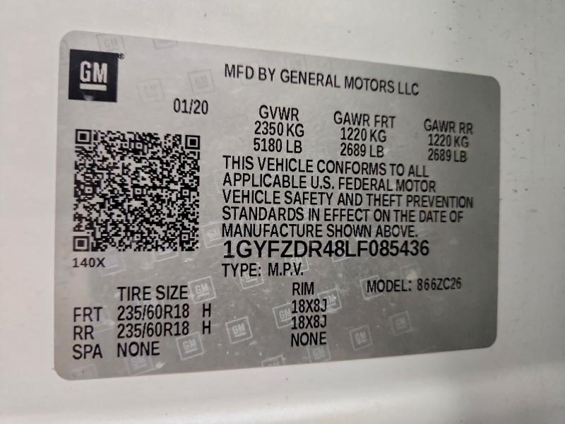 Aukcja sprzedaży 2020 Cadillac Xt4, vin: 1GYFZDR48LF085436, numer aukcji: 98564015