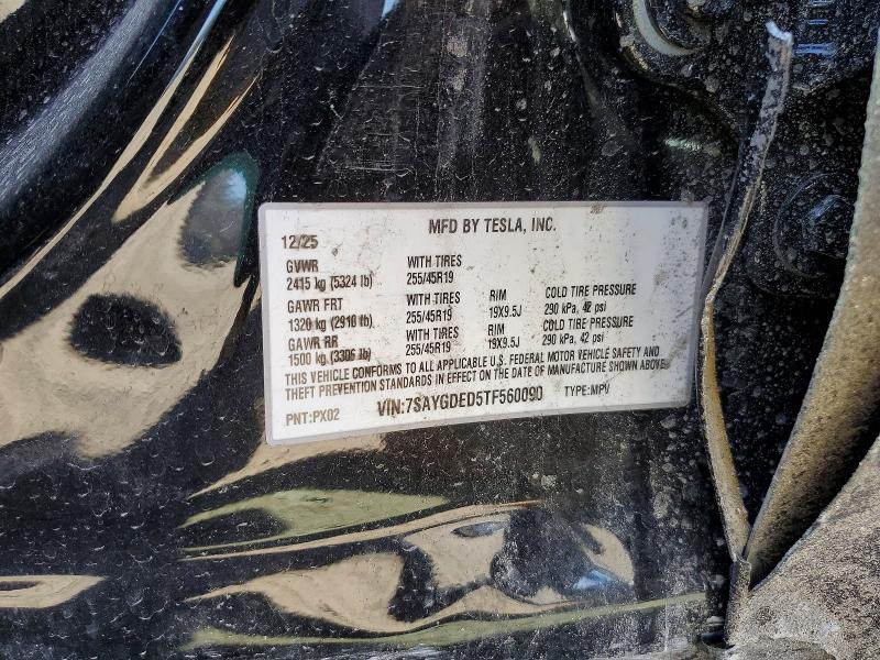 Продаж на аукціоні авто 2026 Tesla Model Y, vin: 7SAYGDED5TF560090, номер лоту: 78698535