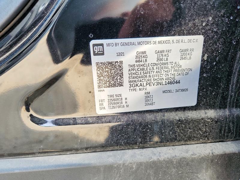 2022 Gmc Terrain მანქანა იყიდება აუქციონზე, vin: 3GKALPEV3NL146044, აუქციონის ნომერი: 77561815