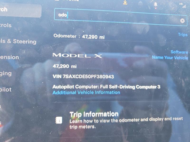 2023 Tesla Model X მანქანა იყიდება აუქციონზე, vin: 7SAXCDE50PF380943, აუქციონის ნომერი: 78314665