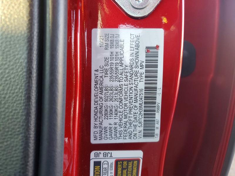 Aukcja sprzedaży 2021 Acura Rdx, vin: 5J8TC2H39ML047516, numer aukcji: 77213205