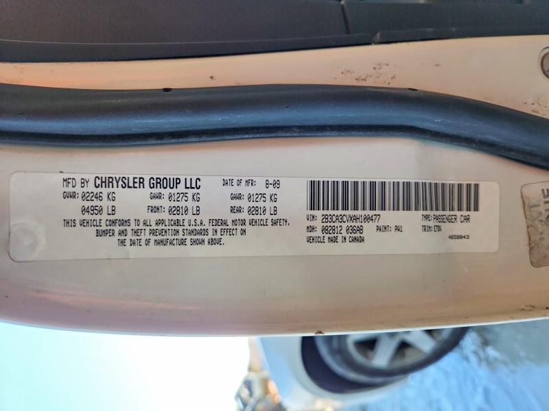 Aukcja sprzedaży 2010 Dodge Charger, vin: 2B3CA3CVXAH100477, numer aukcji: 76138115