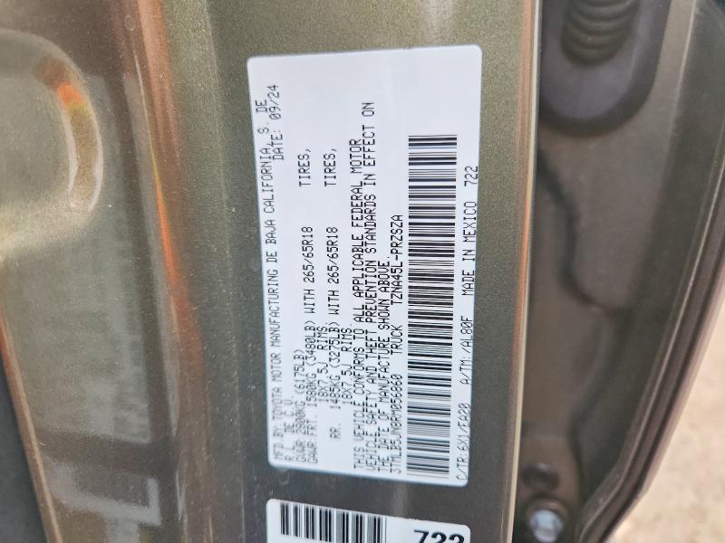 Aukcja sprzedaży 2024 Toyota Tacoma, vin: 3TMLB5JN8RM056860, numer aukcji: 77177055