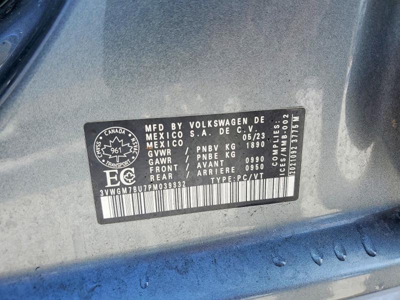 Aukcja sprzedaży 2023 Volkswagen Jetta, vin: 3VWGM7BU7PM039832, numer aukcji: 73160295