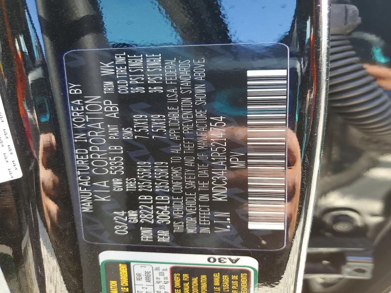 Продаж на аукціоні авто 2024 Kia Ev6, vin: KNDC34LA1R5214754, номер лоту: 79300495
