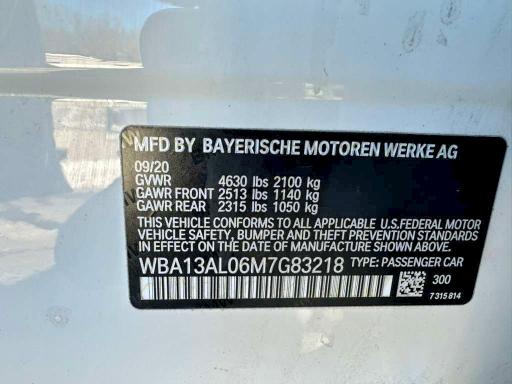 Aukcja sprzedaży 2021 Bmw M235xi, vin: WBA13AL06M7G83218, numer aukcji: 73248945