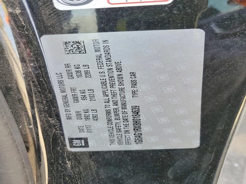 Продажа на аукционе авто 2017 Cadillac Ats, vin: 1G6AG1RX8H0184639, номер лота: 76977635