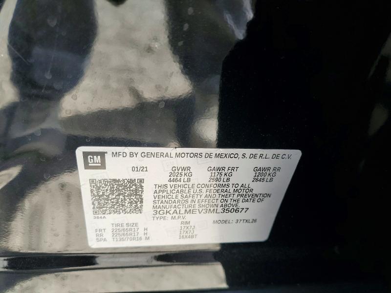 79057235 :رقم المزاد ، 3GKALMEV3ML350677 vin ، 2021 Gmc Terrain مزاد بيع