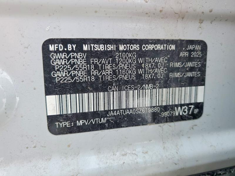 Aukcja sprzedaży 2025 Mitsubishi Eclipse Cross, vin: JA4ATUAA0SZ619880, numer aukcji: 79278495