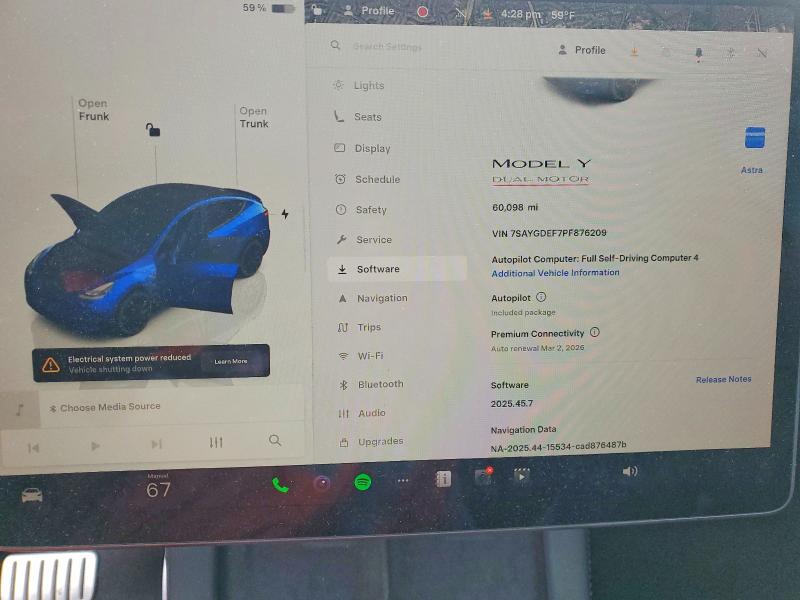 Aukcja sprzedaży 2023 Tesla Model Y, vin: 7SAYGDEF7PF876209, numer aukcji: 77165855