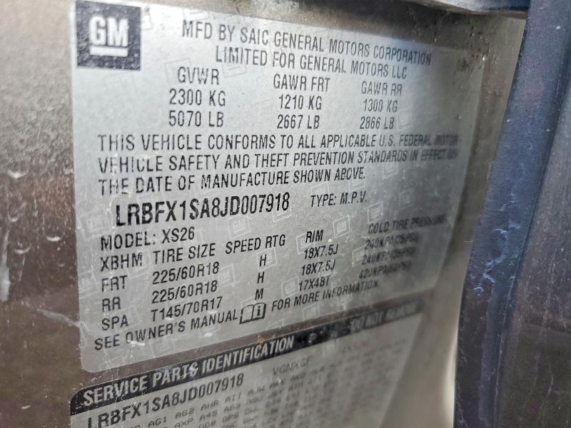 Aukcja sprzedaży 2018 Buick Envision E, vin: LRBFX1SA8JD007918, numer aukcji: 78028975