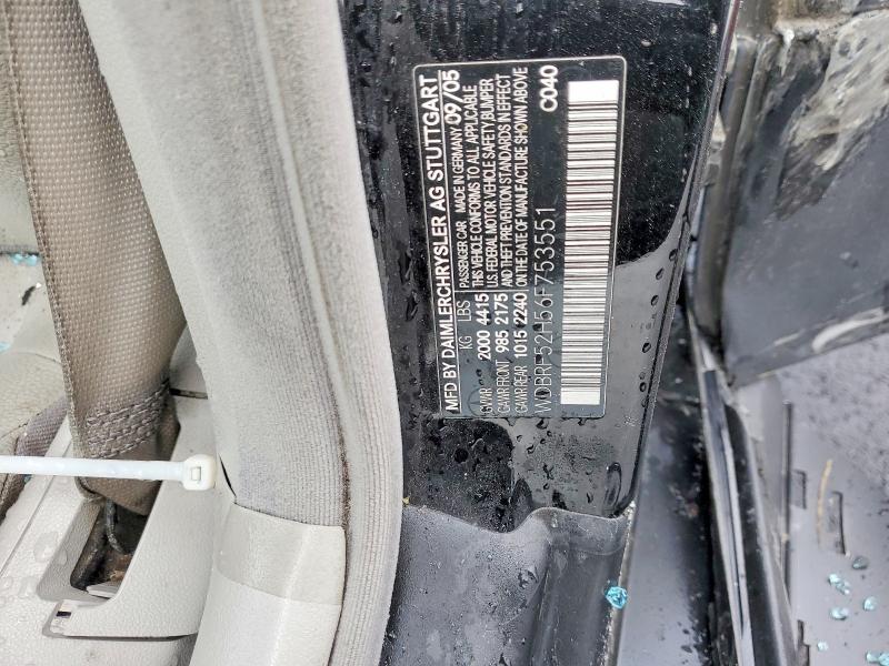 2006 Mercedes-benz C მანქანა იყიდება აუქციონზე, vin: WDBRF52H56F753551, აუქციონის ნომერი: 78182065