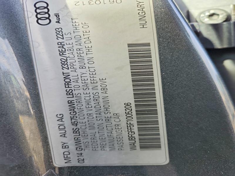 2015 Audi A3 მანქანა იყიდება აუქციონზე, vin: WAUBFGFF5F1005206, აუქციონის ნომერი: 78839635