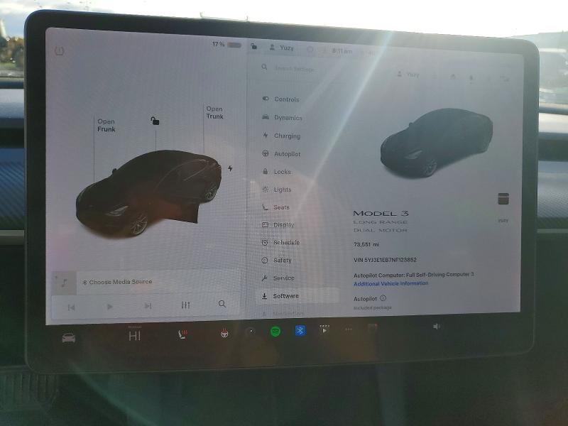 Продаж на аукціоні авто 2022 Tesla Model 3, vin: 5YJ3E1EB7NF123852, номер лоту: 76913585