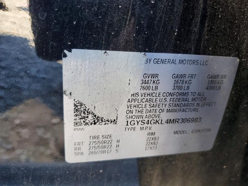 Продажа на аукционе авто 2021 Cadillac Escalade, vin: 1GYS4GKL4MR306983, номер лота: 78316995