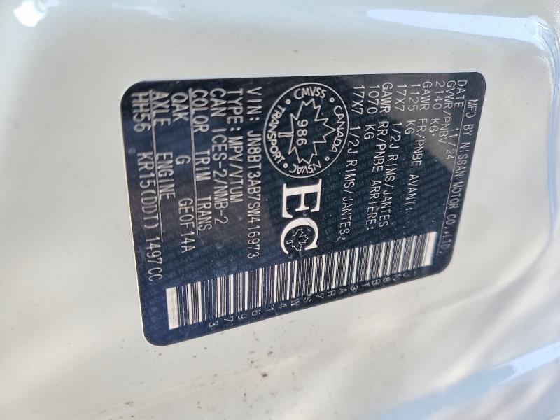 79025445 :رقم المزاد ، JN8BT3AB7SW416973 vin ، 2025 Nissan Rogue مزاد بيع