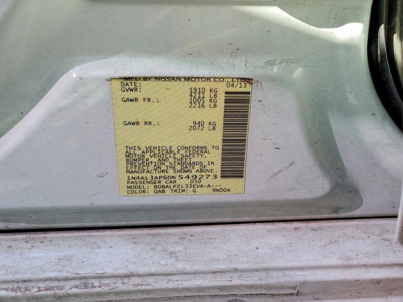 78523105 :رقم المزاد ، 1N4AL3AP6DN549273 vin ، 2013 Nissan Altima مزاد بيع