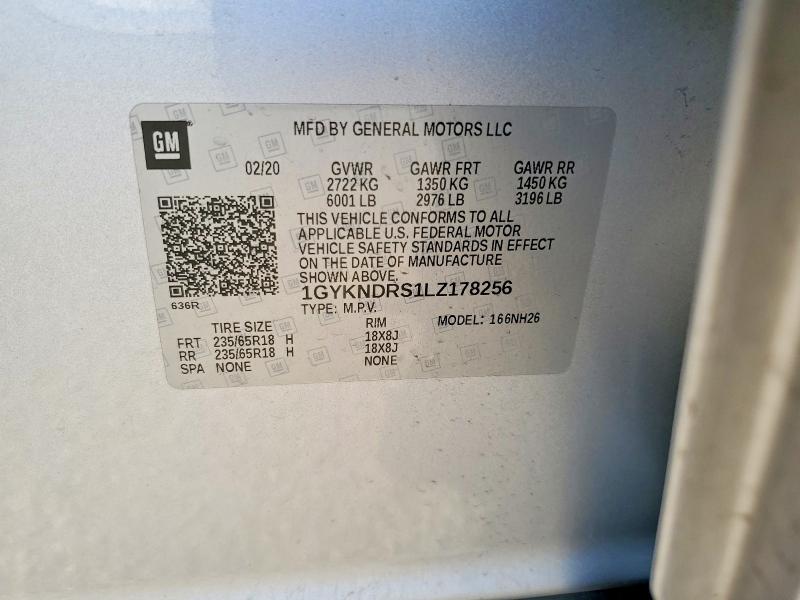 Продаж на аукціоні авто 2020 Cadillac Xt5, vin: 1GYKNDRS1LZ178256, номер лоту: 78561215