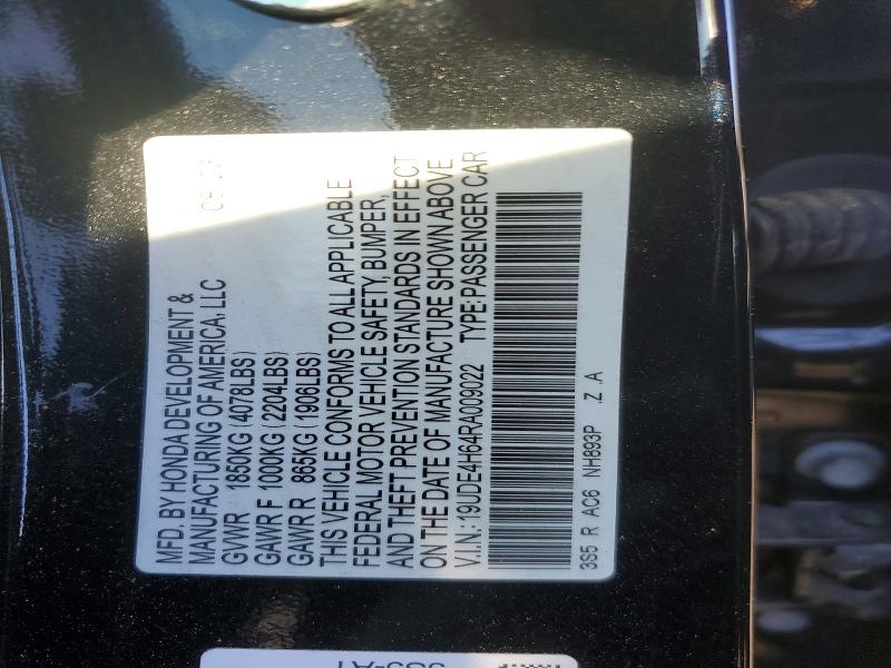Auction sale of the 2024 Acura Integra, vin: 19UDE4H64RA009022, lot number: 77609325
