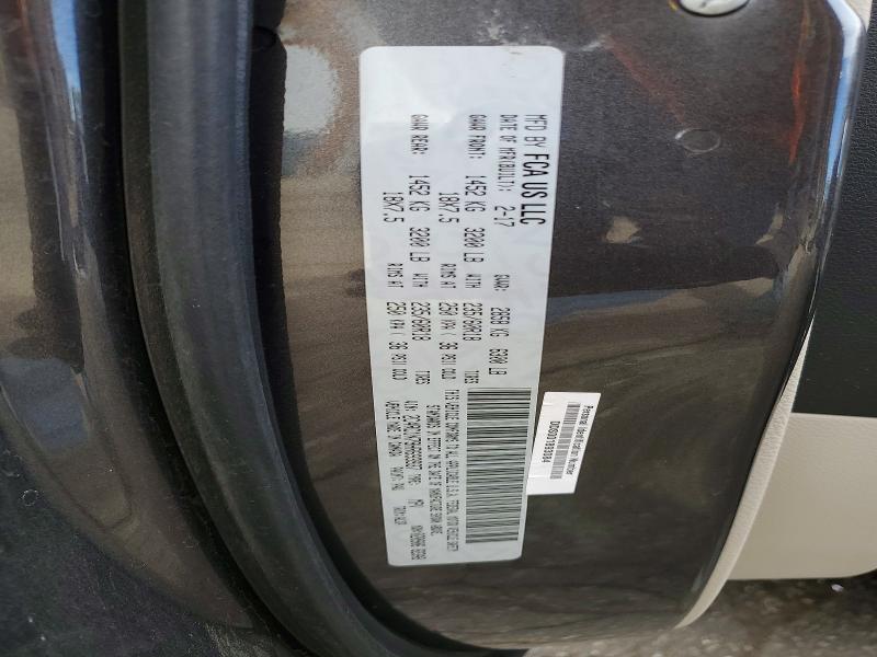 78136145 :رقم المزاد ، 2C4RC1N79HR693937 vin ، 2017 Chrysler Pacifica مزاد بيع