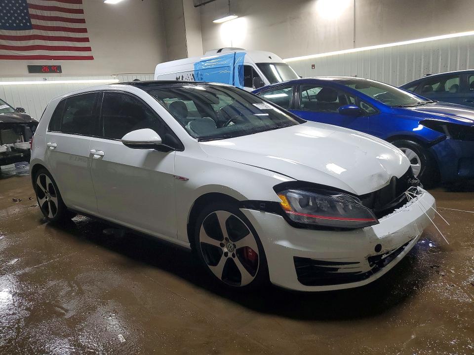 2017 Volkswagen Gti მანქანა იყიდება აუქციონზე, vin: 3VW447AU5HM072396, აუქციონის ნომერი: 77752565