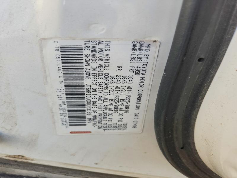 75094665 :رقم المزاد ، JT6HF10U0X0033169 vin ، 1999 Lexus Rx مزاد بيع