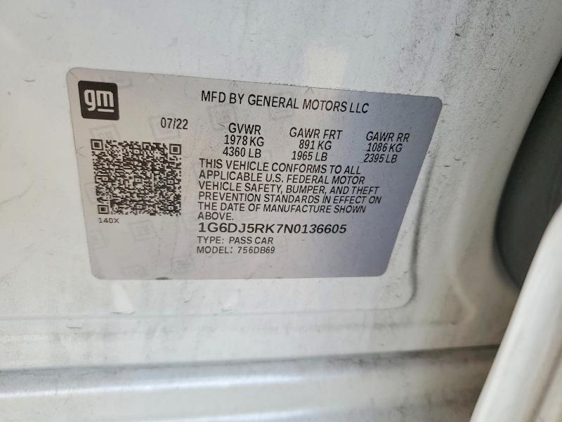 Продаж на аукціоні авто 2022 Cadillac Ct4, vin: 1G6DJ5RK7N0136605, номер лоту: 79066635