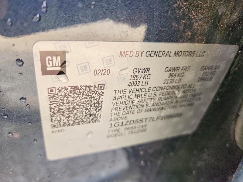 Продажа на аукционе авто 2020 Chevrolet Malibu, vin: 1G1ZD5ST7LF108688, номер лота: 78491985