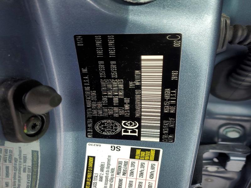 78588835 :رقم المزاد ، 7MUBAABG6RV086193 vin ، 2024 Toyota Corolla Cross مزاد بيع