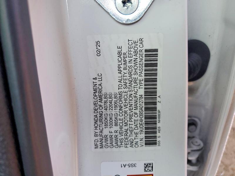 Aukcja sprzedaży 2025 Acura Integra, vin: 19UDE4H39SA012784, numer aukcji: 77422255