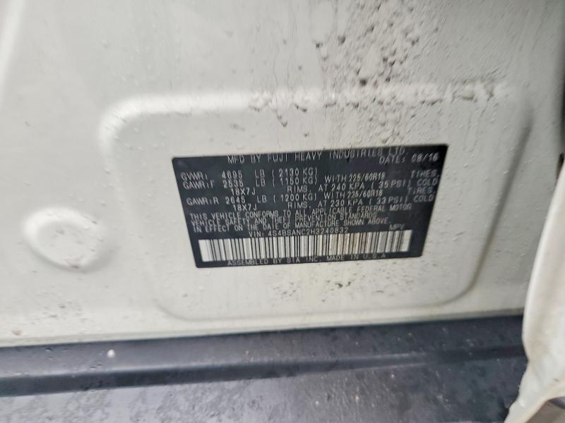 Продажа на аукционе авто 2017 Subaru Outback, vin: 4S4BSANC2H3240832, номер лота: 78258435