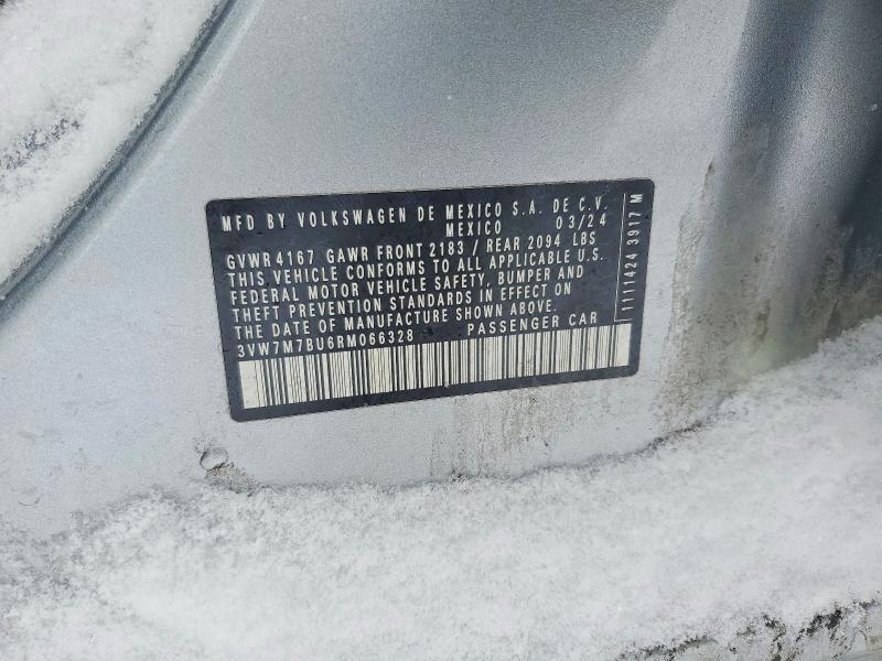 75468995 :رقم المزاد ، 3VW7M7BU6RM066328 vin ، 2024 Volkswagen Jetta مزاد بيع